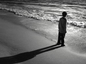 in front of the sea